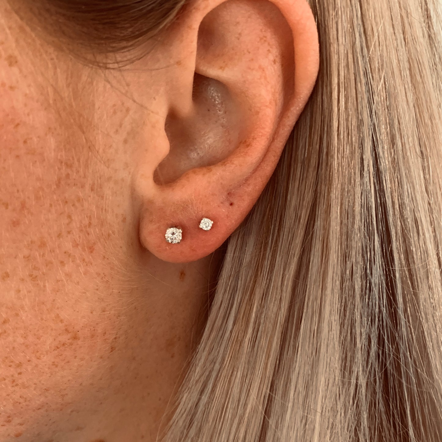 Diamond Studs with 2.5mm, 0.06ct. diamonds