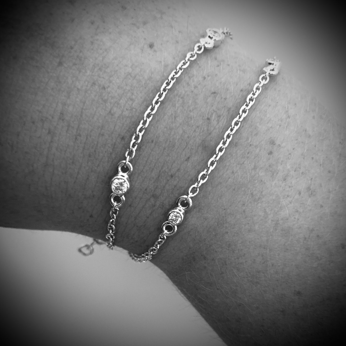 Trilogy Bracelet with 3x 3mm, 0.10ct. Diamonds.