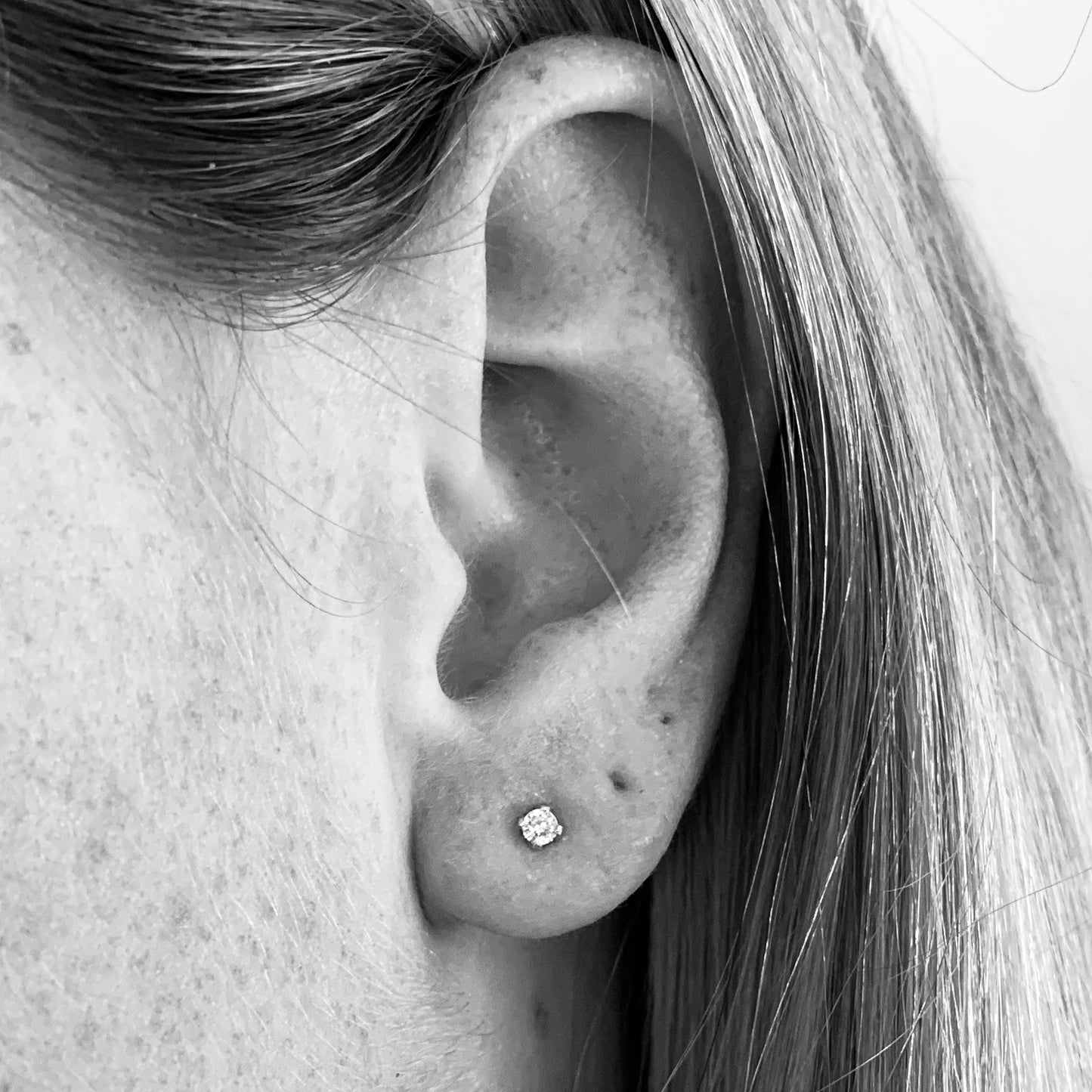 Diamond Studs with 2.5mm, 0.06ct. diamonds