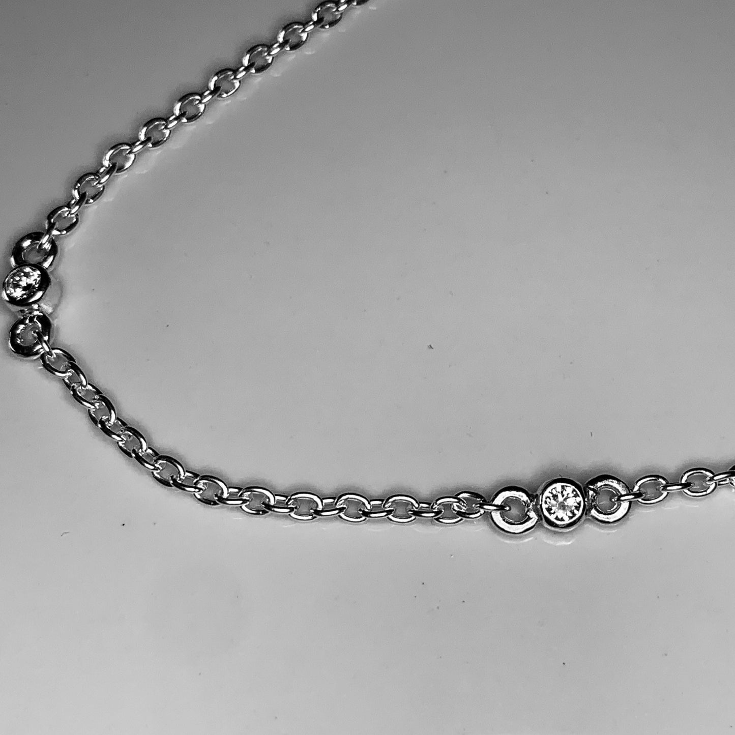 Necklace with 5x2.5mm,0.06ct. Diamonds