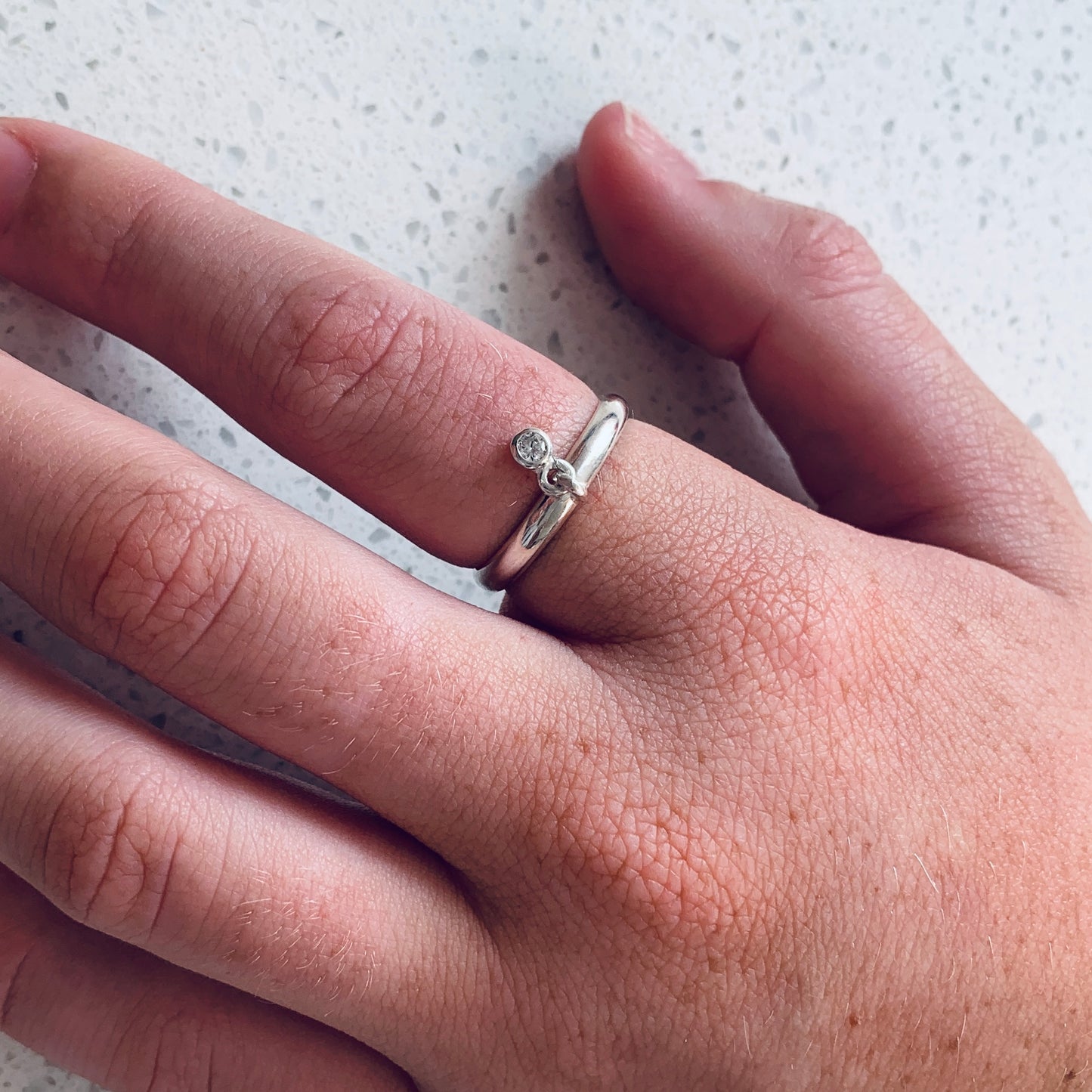 Charm Ring 2.5mm, 0.06ct. Diamond