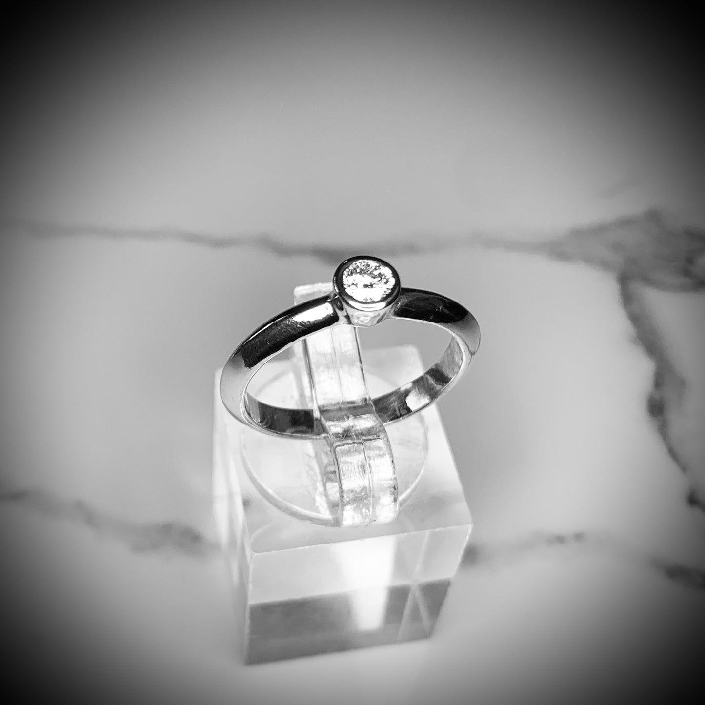 Solitaire Diamond Ring with 4mm, 0.25ct. Diamond.